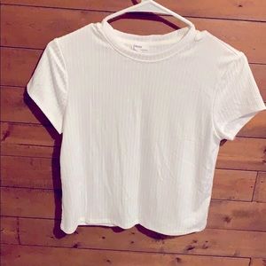 Crop sleeve tee
